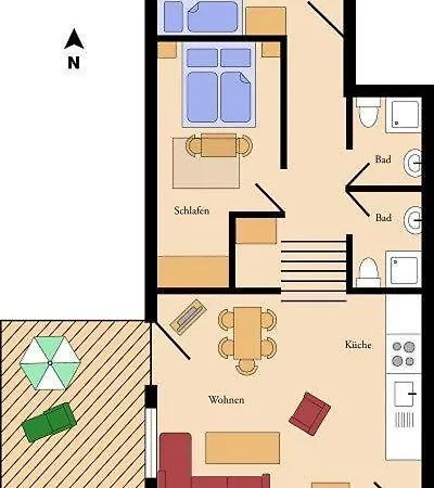Daire Ferienwohnung-speicher *